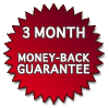 3 month money-back guarantee