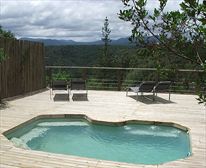 Earth Rose, the view on a cloudy day. - Forest Valley cottages
