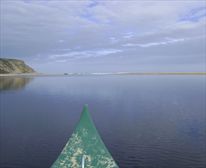 Canoeing up the river to the ocean - Nature's Valley Rest Camp